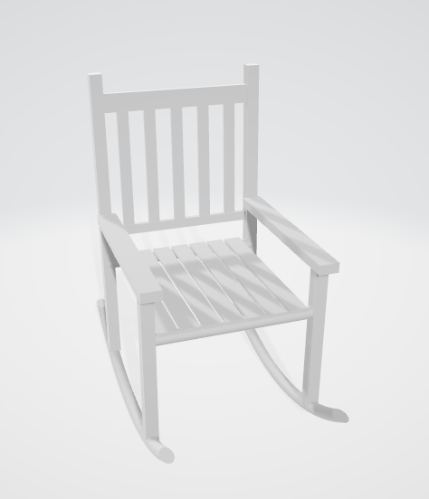 3D model of comfortable armchair for living room design