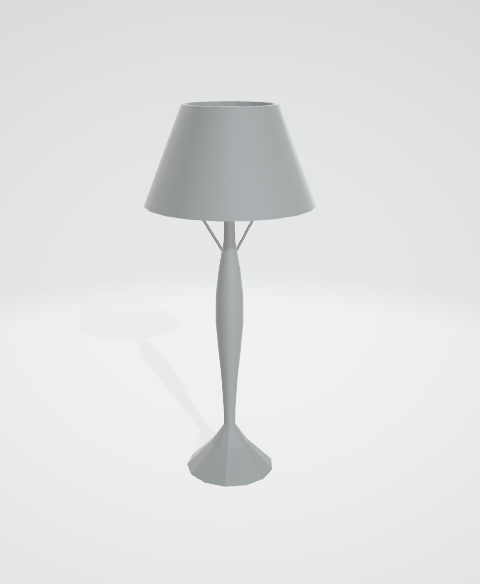 3D model of decorative lamp for interior design projects