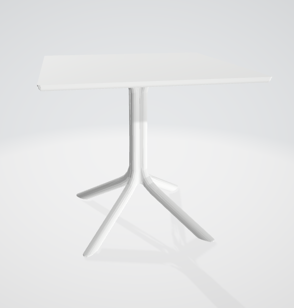 3D model of dining table for interior rendering